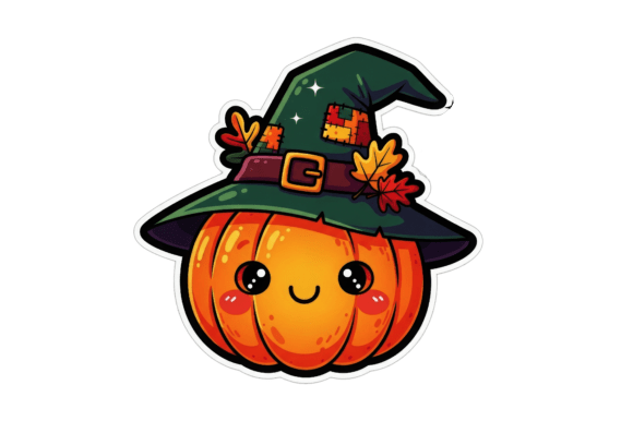 Download Halloween Pumpkin Kids Sticker Design - Halloween pumpkin Collection