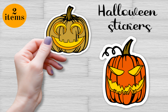 Download Halloween Pumpkin Stickers Set. PNG - Halloween pumpkin Collection