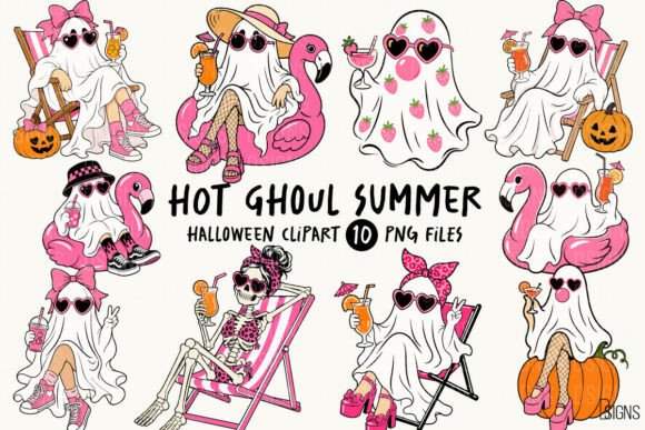 Download Hot Ghoul Summer Halloween Ghost Bundle - Halloween ghost Collection