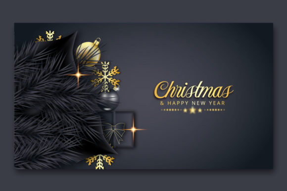Download Black Christmas Background Design - Black christmas background Collection