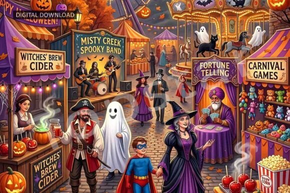 Download Happy Halloween Decor Festive Wall Art - Halloween decor Collection