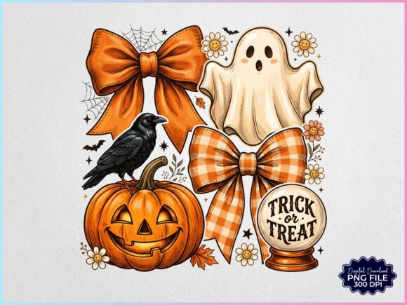 Download Preppy Coquette Halloween Ghost PNG - Halloween ghost Collection