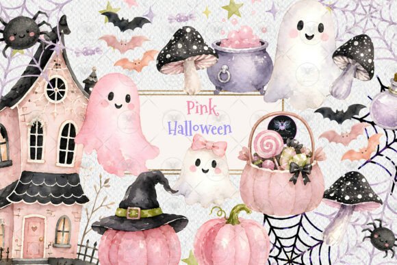 Download Pink Halloween Ghost Clipart - Halloween ghost Collection