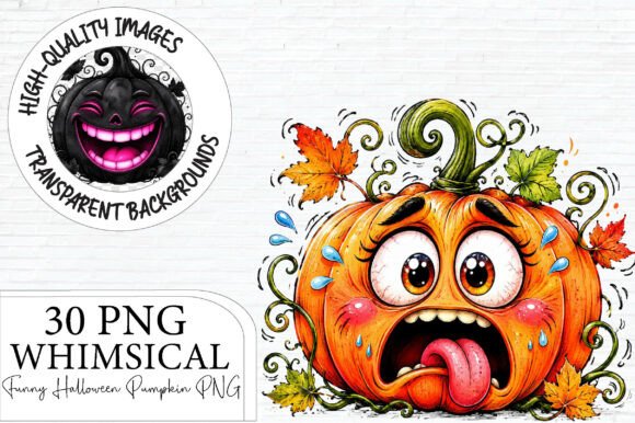 Download Funny Halloween Pumpkin Clipart Bundle - Halloween pumpkin Collection