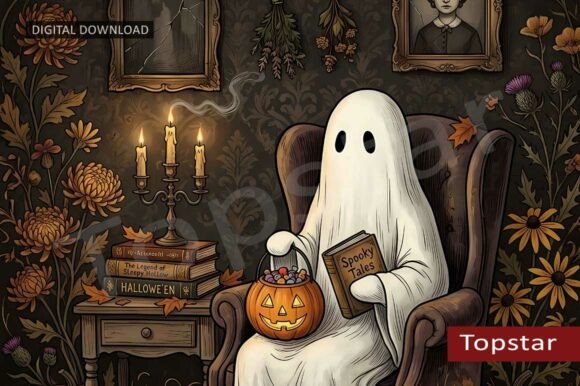 Download Cute Halloween Decor Ghost Jackolantern - Halloween decor Collection