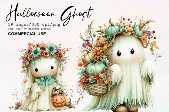 Download Whimsical Halloween Ghost Clipart - Halloween ghost Collection